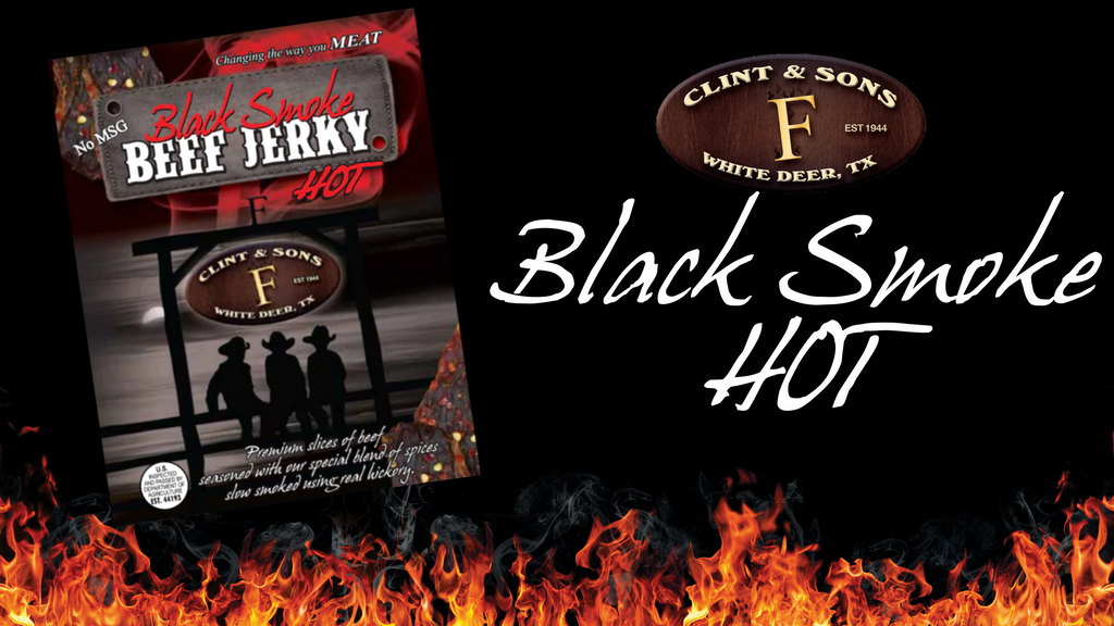 Clint & Sons' Black Smoke Hot Beef Jerky