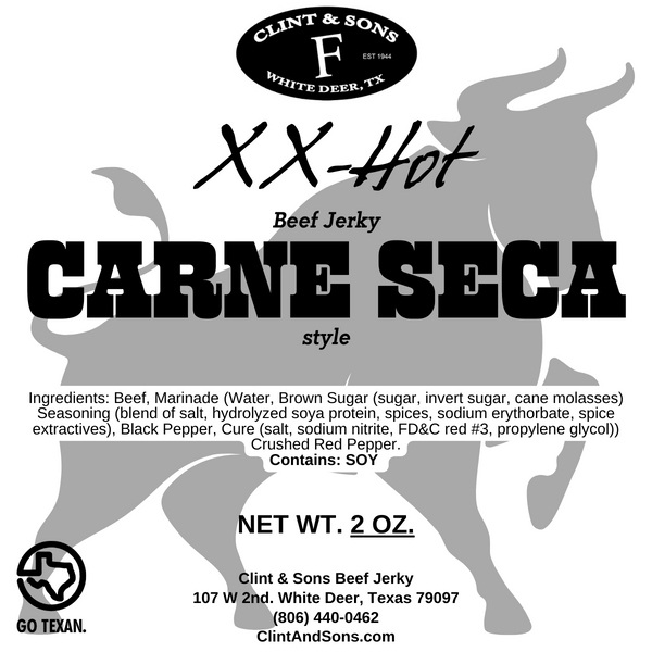 XX-Hot Carne Seca Style Beef Jerky