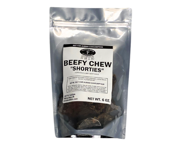 Beefy Chew Shorties (for dogs)