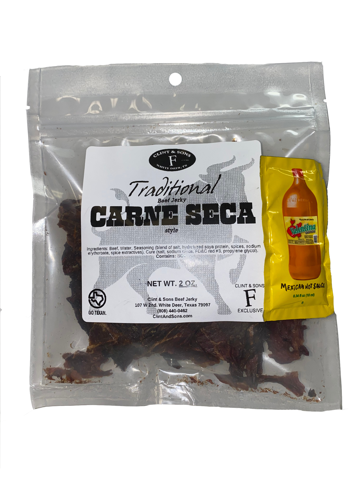 Black Pepper Carne Seca Style Beef Jerky