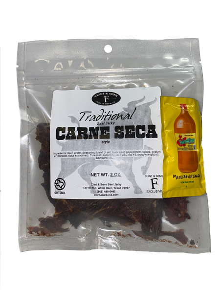 Black Pepper Carne Seca Style Beef Jerky