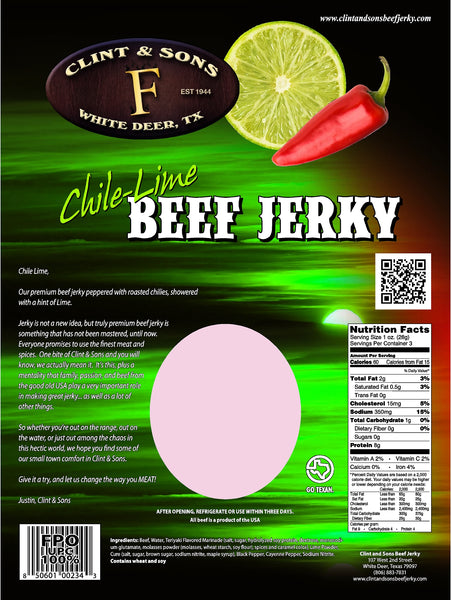 Chile Lime Beef Jerky